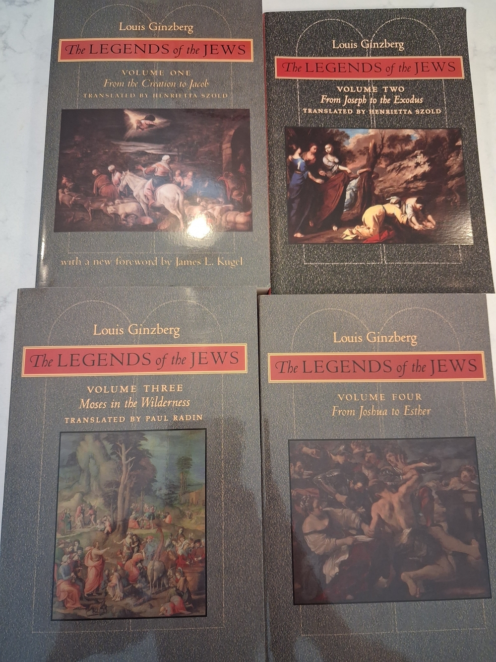The Legends of the Jews Volumes 1-4 - Like New